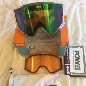 Spy Ace Ski Goggles Protect Our Winters POW NIB